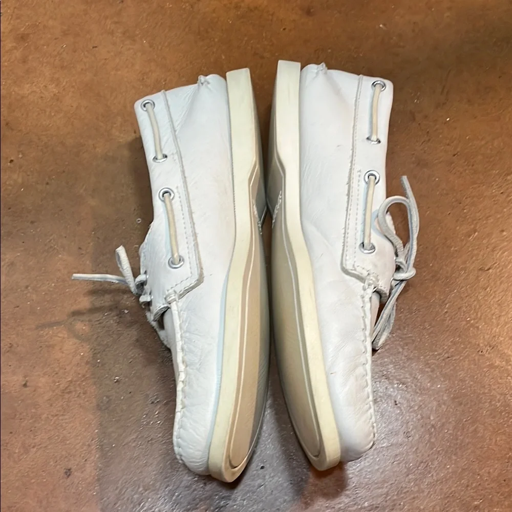 Nearly New Sperry Top-Sider Original White Boat Shoes Men’s 9 M